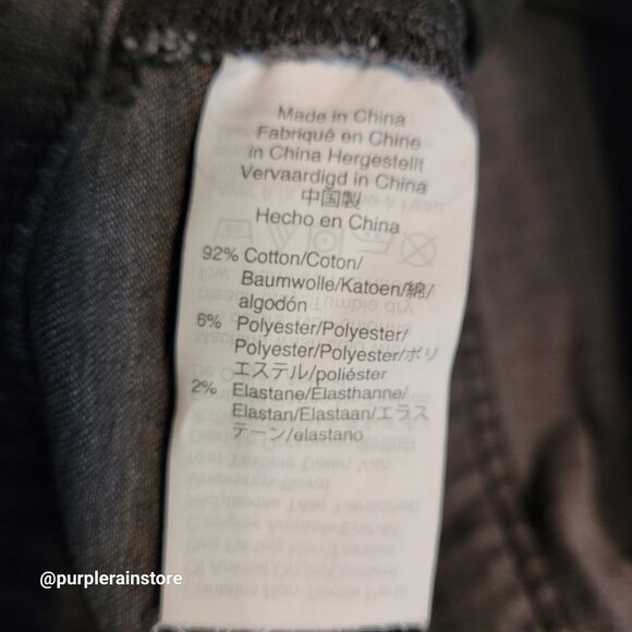 Madewell Jeans 27 Skinny 9" High Rise Black Sea Wash H2230 Tummy Control Stretch - Picture 6 of 13